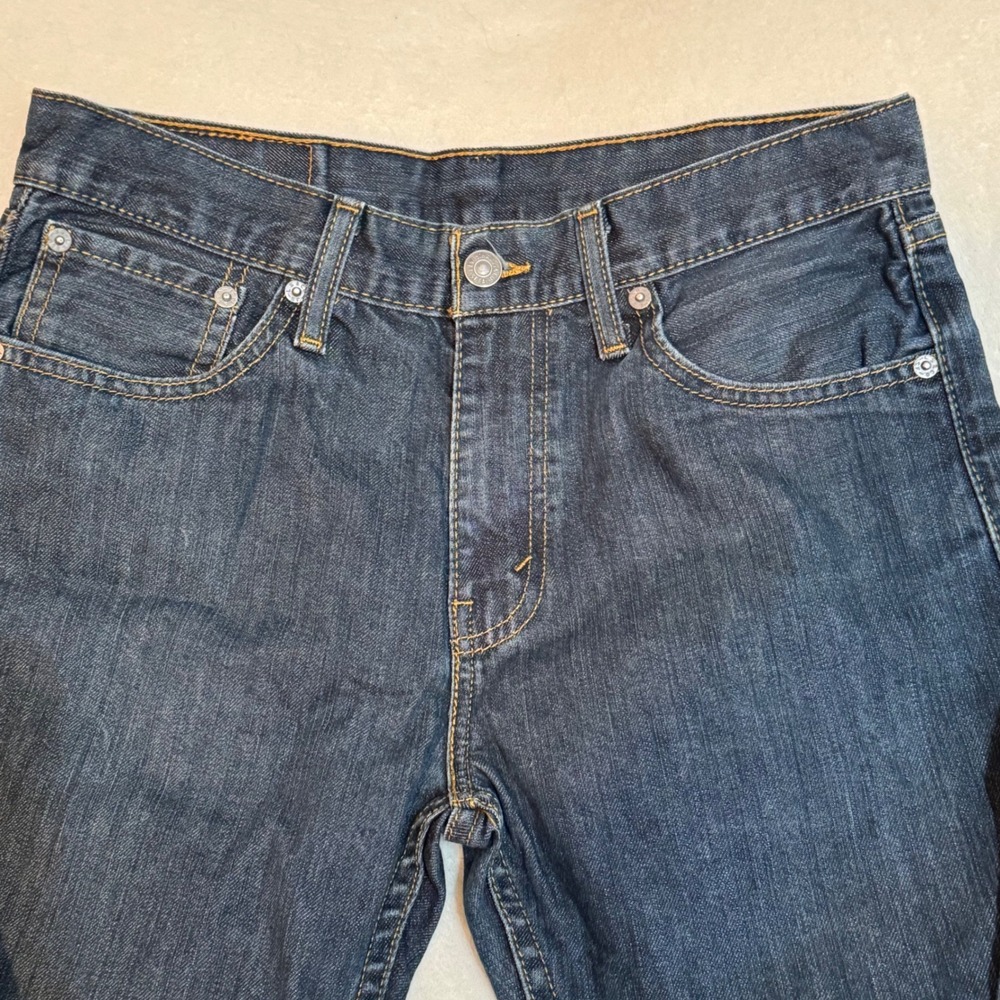 Levis 508 Regular Taper Fit Jeans Mens 29x30 Dark Wash Indigo Blue Denim - Picture 2 of 6